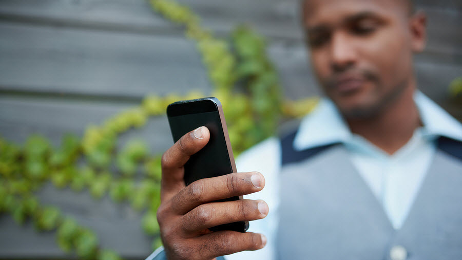 Gentleman on phone