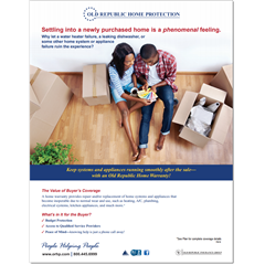 Flyer to help explain the importance of a home warranty to home buyers Flyer to help explain the importance of a home warranty to home buyers